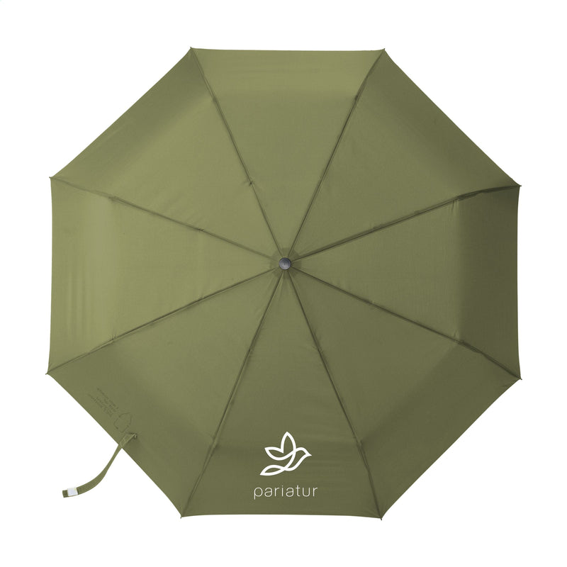 Load image into Gallery viewer, Foldable 21" umbrella pack of 25 Green Custom Wood Designs __label: Multibuy green-foldable-21-umbrella-pack-of-25-53613584220503