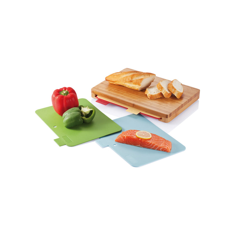 Load image into Gallery viewer, Cutting board with 4pcs hygienic boards - Custom Wood Designs