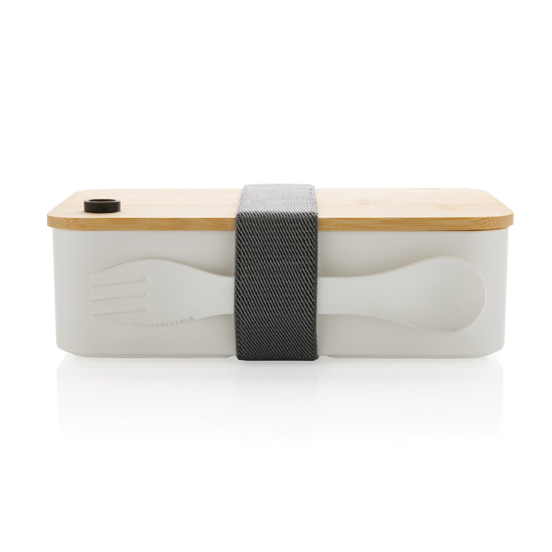 Load image into Gallery viewer, Lunchbox with wooden bamboo lid pack of 25 Custom Wood Designs p269.103__b_5_7c6da6c6-398e-4e53-b92e-d1c097876a34