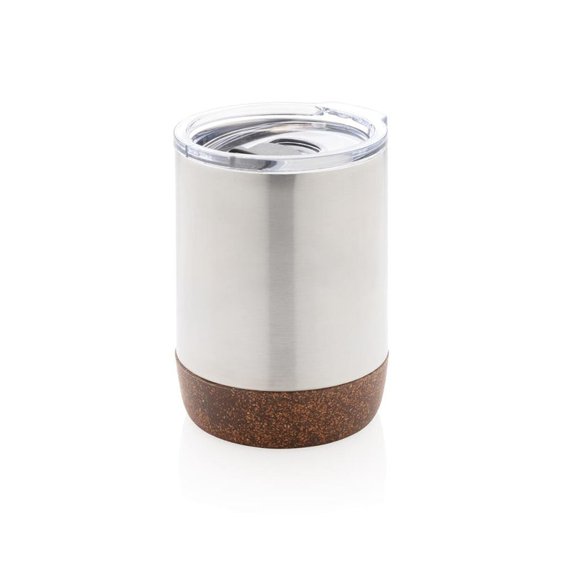 Load image into Gallery viewer, Re-steel cork small vacuum coffee mug pack of 25 Branded Silver Custom Wood Designs __label: Multibuy silvercorkcoffeemugcustomwooddesigns