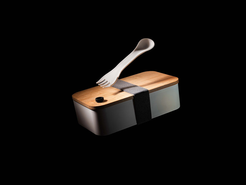 Load image into Gallery viewer, Lunchbox with wooden bamboo lid pack of 25 Custom Wood Designs white-lunchbox-with-wooden-bamboo-lid-pack-of-25-53613184319831