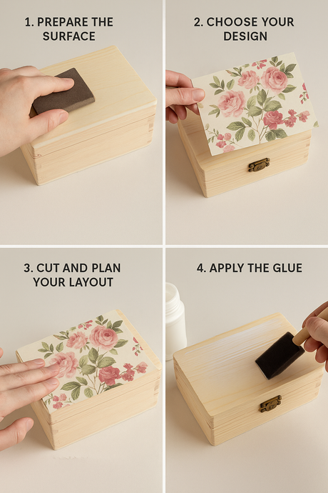 🎨 How to Decoupage a Wooden Box — A Creative Guide by Custom Wood Designs Ireland
