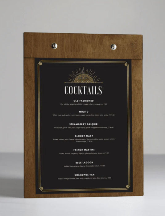 Clipboards – Branded Hospitality Menu ,Order Boards
