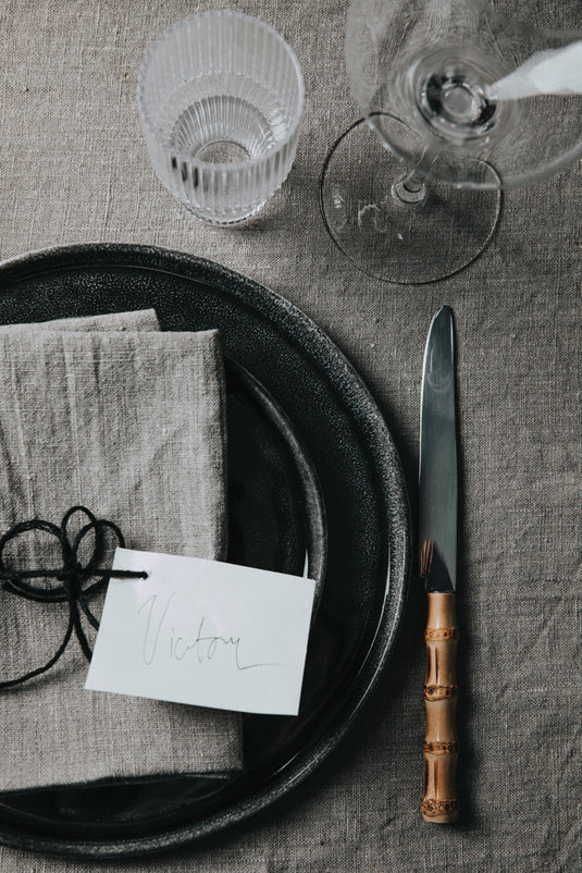 Nomimono plate 20 cm, 2 pcs set - Custom Wood Designs