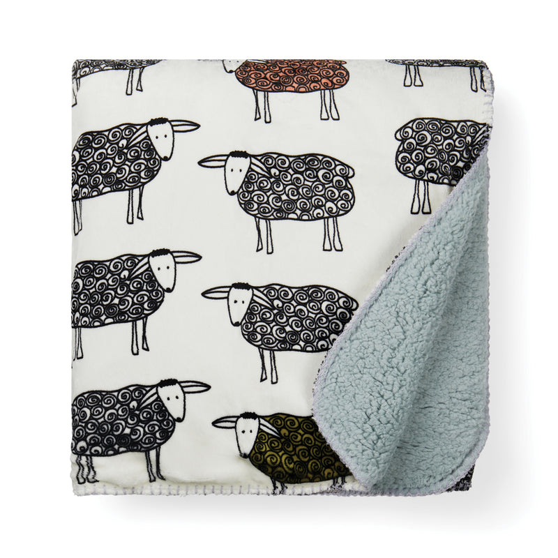 Load image into Gallery viewer, Sheep GRS recycled PET pile blanket - Custom Wood Designs
