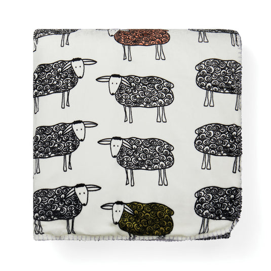 Sheep GRS recycled PET pile blanket - Custom Wood Designs