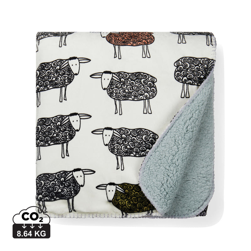 Load image into Gallery viewer, Sheep GRS recycled PET pile blanket - Custom Wood Designs
