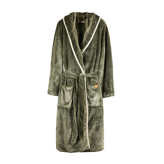 Louis luxury plush GRS RPET robe size S-M - Custom Wood Designs