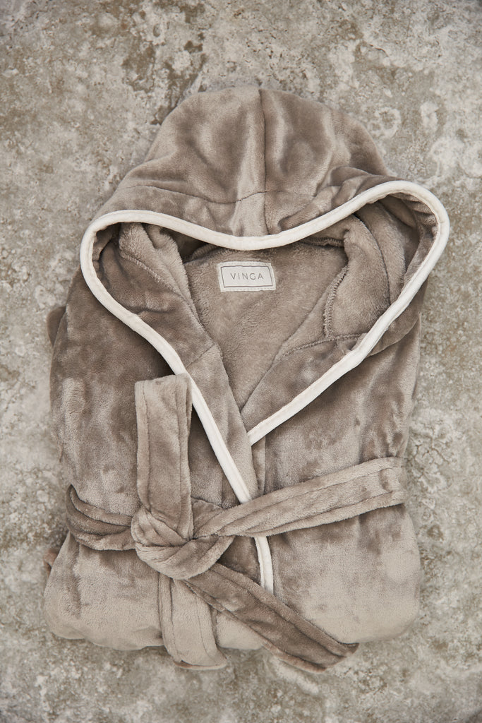 Load image into Gallery viewer, Louis luxury plush GRS RPET robe size S-M - Custom Wood Designs
