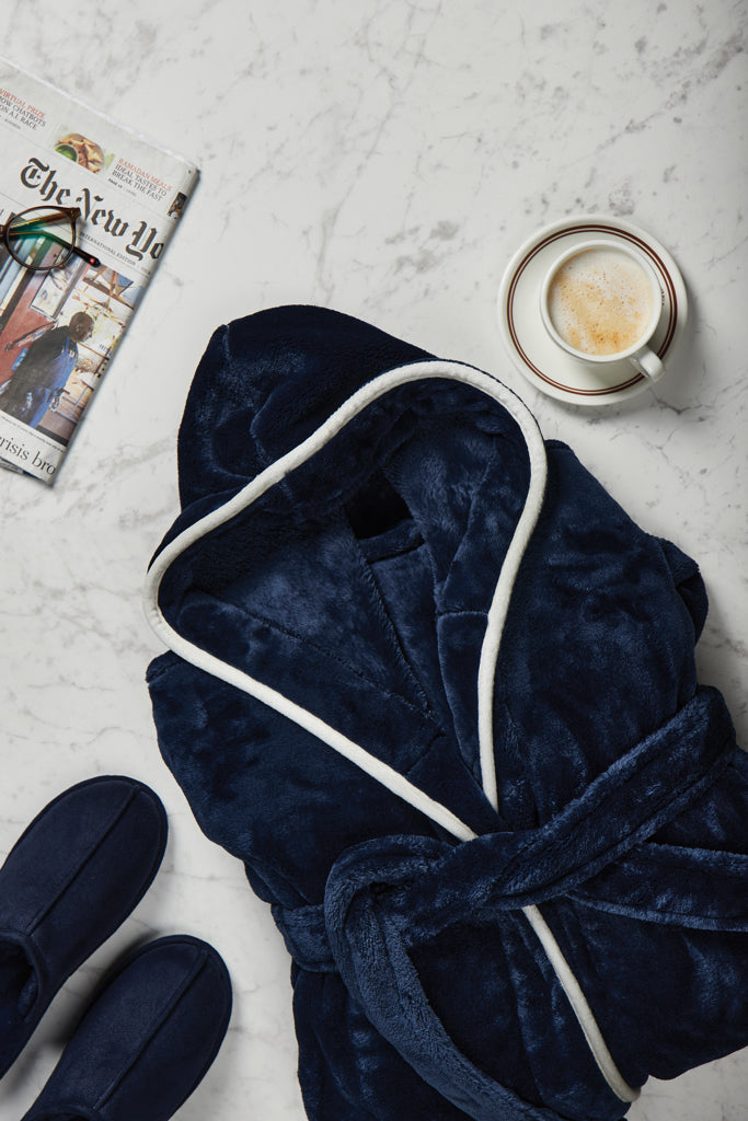 Load image into Gallery viewer, Louis luxury plush GRS RPET robe size S-M - Custom Wood Designs
