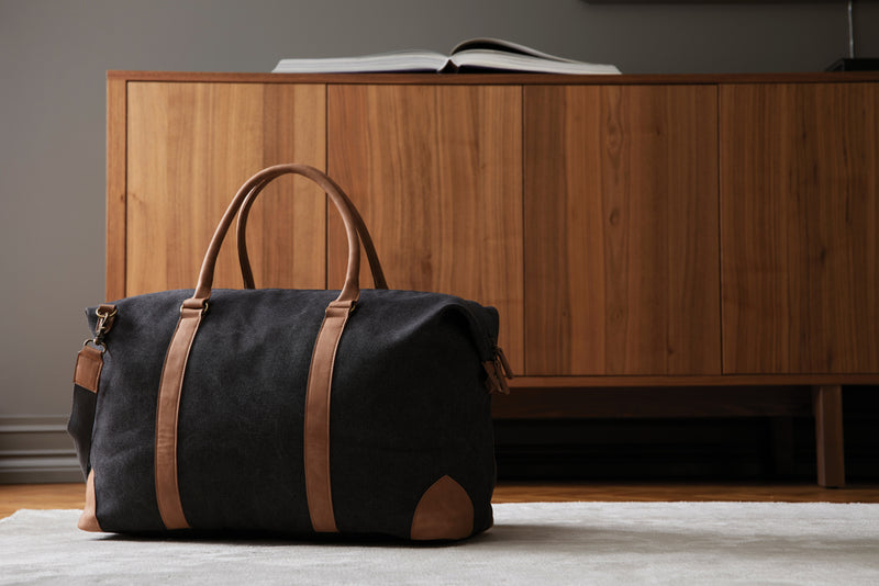 Load image into Gallery viewer, Bosle RCS recycled canvas duffelbag - Custom Wood Designs
