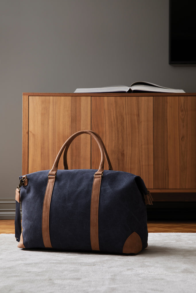 Load image into Gallery viewer, Bosle RCS recycled canvas duffelbag - Custom Wood Designs
