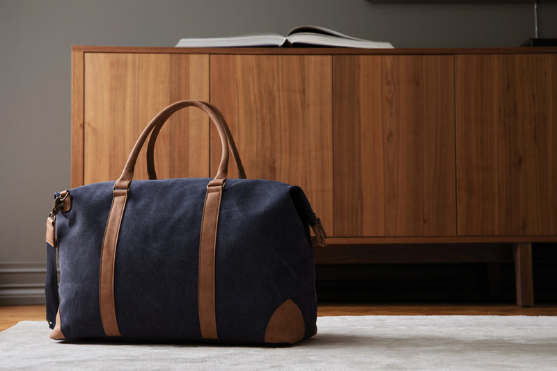 Load image into Gallery viewer, Bosle RCS recycled canvas duffelbag - Custom Wood Designs
