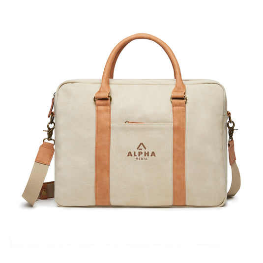 Bosle RCS recycled canvas computer bag - Custom Wood Designs