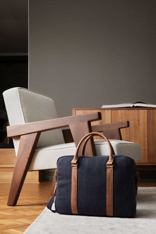 Bosle RCS recycled canvas computer bag - Custom Wood Designs