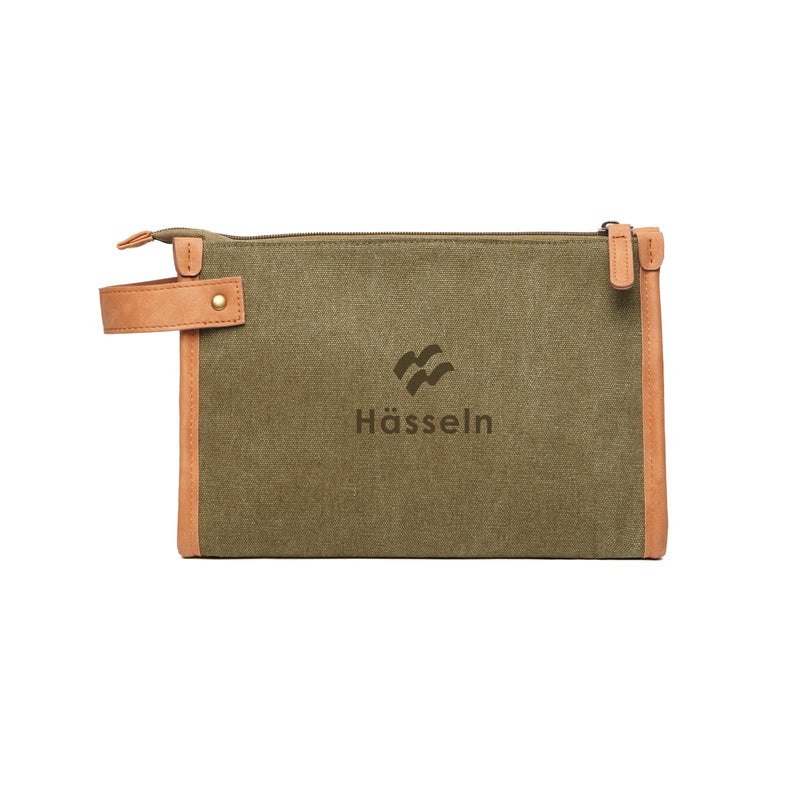 Load image into Gallery viewer, Bosle GRS recycled canvas toiletry bag - Custom Wood Designs
