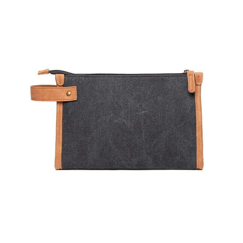 Load image into Gallery viewer, Bosle GRS recycled canvas toiletry bag - Custom Wood Designs
