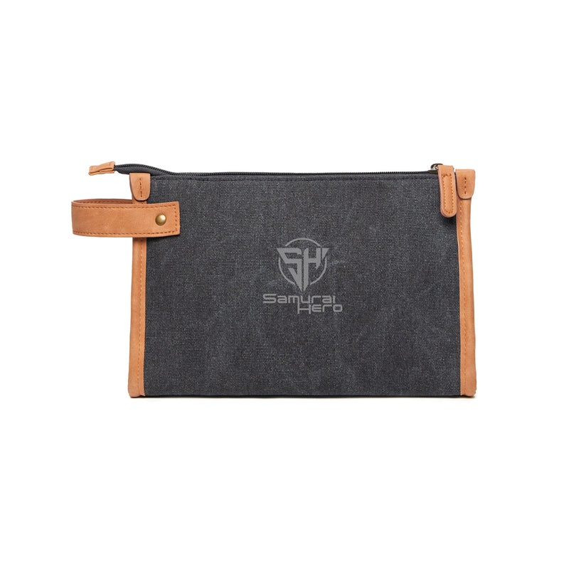 Load image into Gallery viewer, Bosle GRS recycled canvas toiletry bag - Custom Wood Designs
