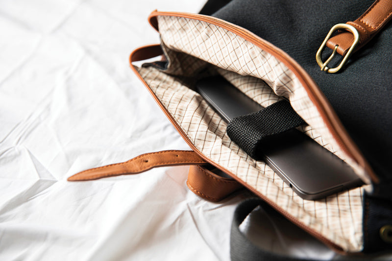 Load image into Gallery viewer, Sloan rucksack RCS recycled polyester - Custom Wood Designs
