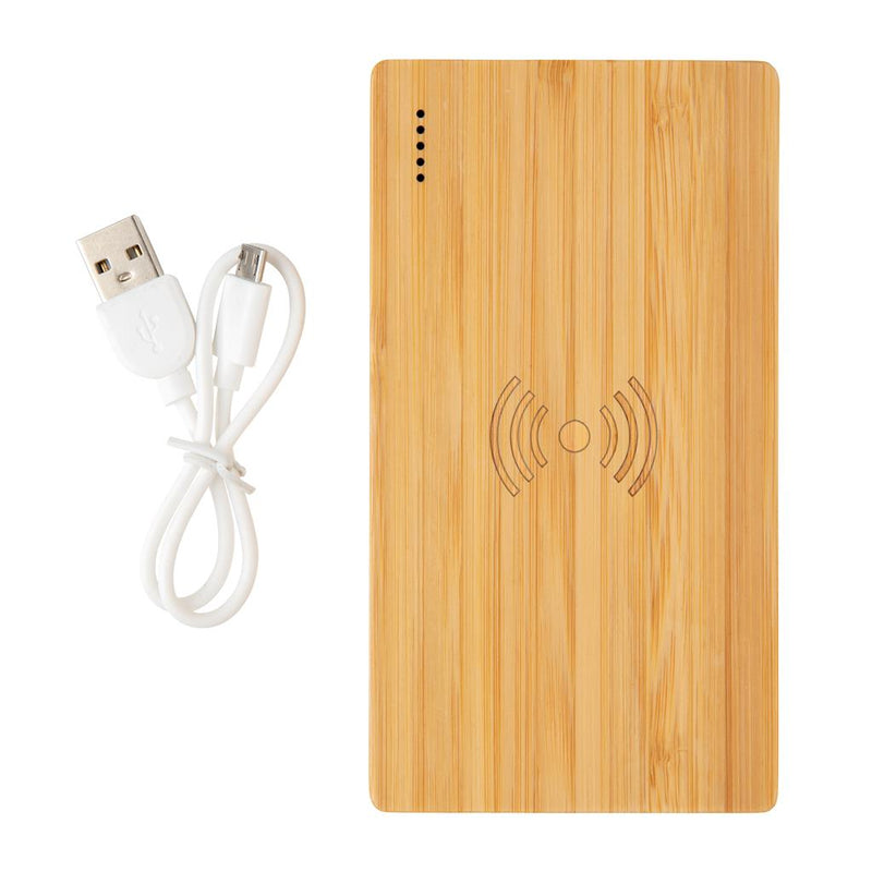 Load image into Gallery viewer, Bamboo 5W Powerbank pack of 25 Custom Wood Designs __label: Multibuy 5wbamboopowerbankcustomwooddesigns
