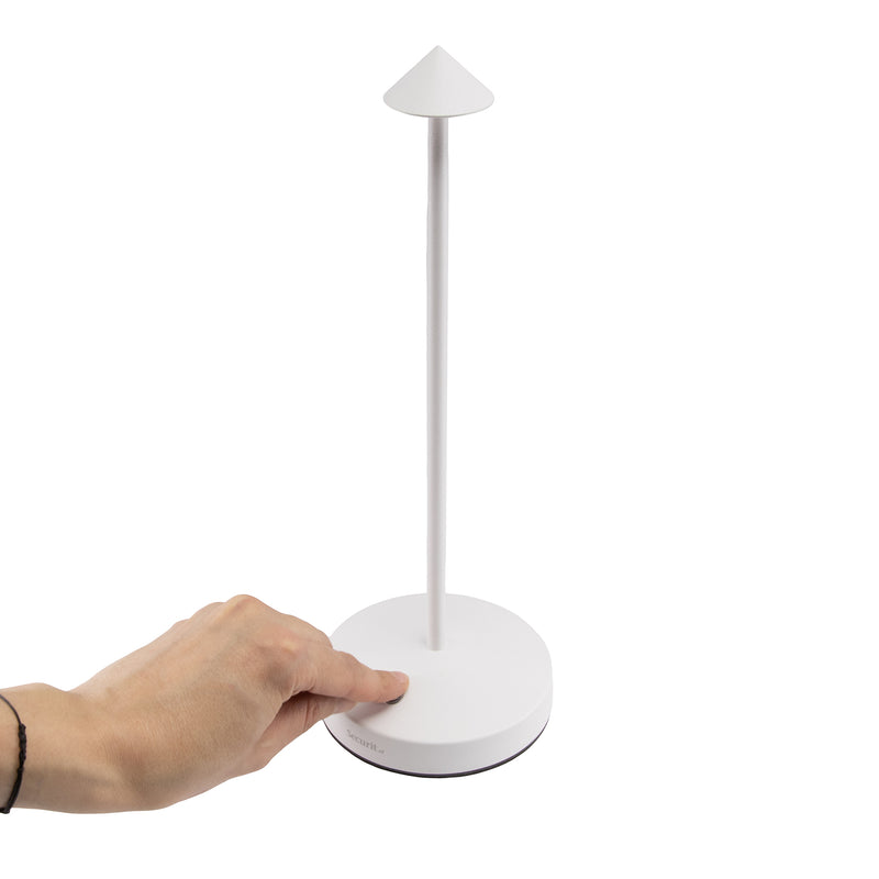 Load image into Gallery viewer, Cordless rechargeable LED table lamp  for restaurant and hotel tables – available from Custom Wood Designs Ireland
