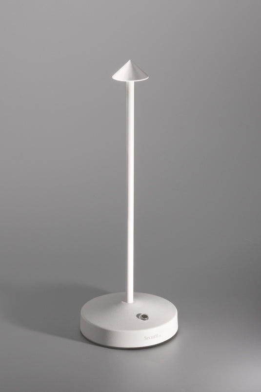 Cordless rechargeable LED table lamp  for restaurant and hotel tables – available from Custom Wood Designs Ireland