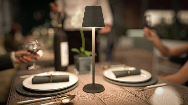 Load image into Gallery viewer, Securit® FELINE Table Lamp - Black (Pack of 6) - Custom Wood Designs
