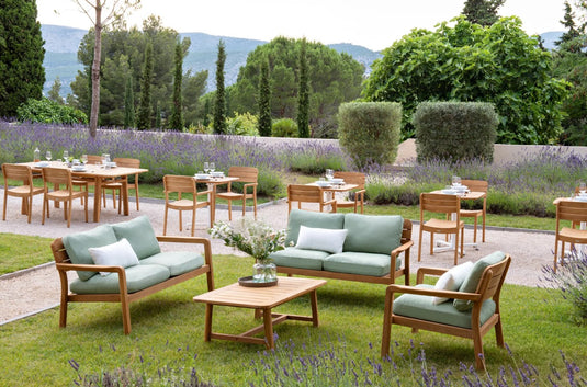 LODGE Teak Outdoor Armchair - Custom Wood Designs LODGE Teak Outdoor Armchair made from [material] –  [use_case] | Custom Wood Designs