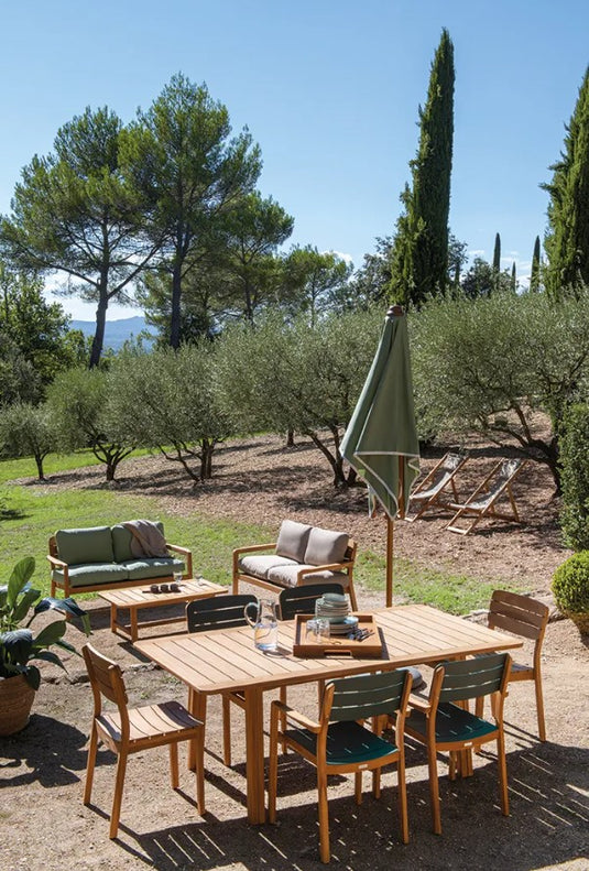 LODGE Teak Outdoor Armchair - Custom Wood Designs LODGE Teak Outdoor Armchair made from [material] –  [use_case] | Custom Wood Designs