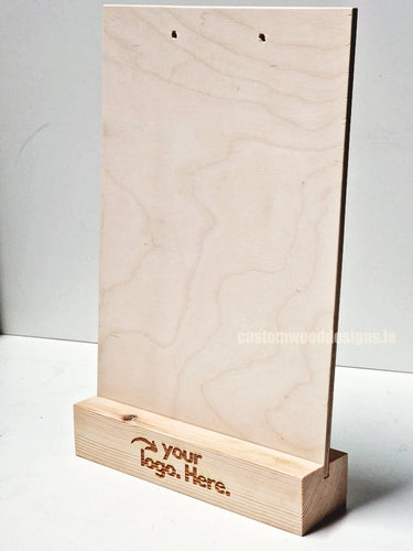 Double Sided Info Display - A5 Natural x10 Custom Wood Designs CustomWoodDesignsIrelandA4WoodenPOSInformationdisplayNaturalPinePOSBlock_7_8f57ded3-3f1c-48de-9c83-8335ddf0861c