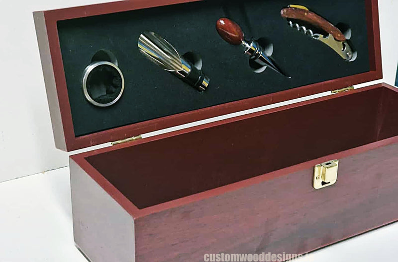 Load image into Gallery viewer, Bamboo Wine Box &amp; Opener set - Rosewood Custom Wood Designs CustomWoodDesignsIrelandCorporategiftboxesBottleBoxesGiftingboxesforbottleslaserengravedbottleboxespersonalisedbottleboxesCorporateboxesrusticboxwinebo_8_31ac3775-3c16-4590-8c30-54a86
