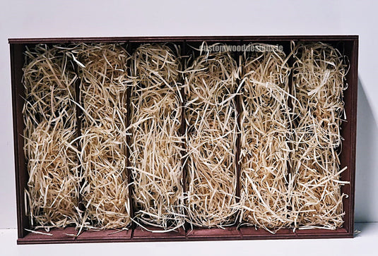 Sliding Lid 6 Bottle Box - Burgundy x 25 Corporate Gift Box with Wood Wool Custom Wood Designs box corporate gift hamper triple wine box wood wool CustomWoodDesignsIrelandCorporategiftboxesBottleBoxesGiftingboxesforbottleslaserengravedbottleboxespersonalisedbottleboxesCorporateboxesrusticboxwinebo_8_a01477a0-c534-4c78-877f-24594