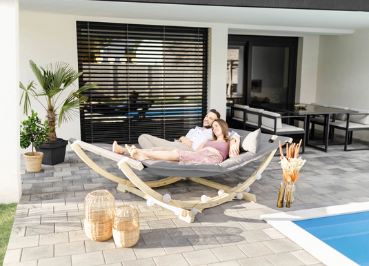 Lounge Bed – XXL Floating Garden Lounger with FSC® Wooden Frame - Custom Wood Designs Lounge Bed – XXL Floating Garden Lounger with FSC® Wooden Frame made from [material] –  [use_case] | Custom Wood Designs