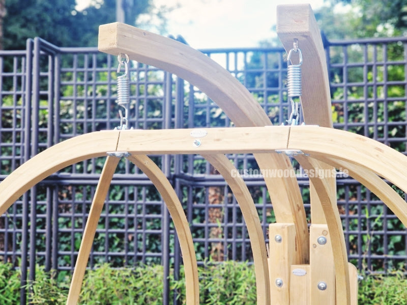 Load image into Gallery viewer, Royal Wood Hanging Chair &amp; Frame Set - Custom Wood Designs
