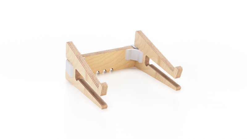 Load image into Gallery viewer, Supporto pc portatile UP+ Green Edition - Custom Wood Designs
