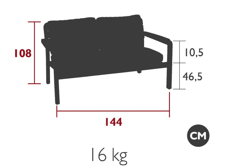 Load image into Gallery viewer, LODGE Solid Teak 2-Seater Outdoor Sofa - Custom Wood Designs LODGE Solid Teak 2-Seater Outdoor Sofa made from [material] –  [use_case] | Custom Wood Designs

