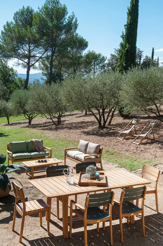 LODGE Solid Teak 2-Seater Outdoor Sofa - Custom Wood Designs LODGE Solid Teak 2-Seater Outdoor Sofa made from [material] –  [use_case] | Custom Wood Designs