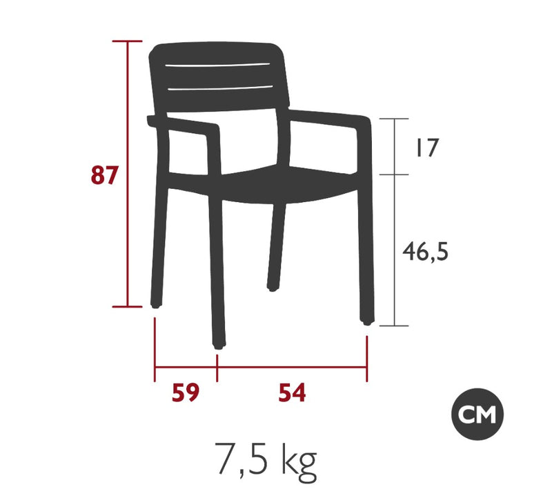 Load image into Gallery viewer, LODGE Aluminium &amp; Teak Armchair - Custom Wood Designs LODGE Aluminium &amp; Teak Armchair made from [material] –  [use_case] | Custom Wood Designs
