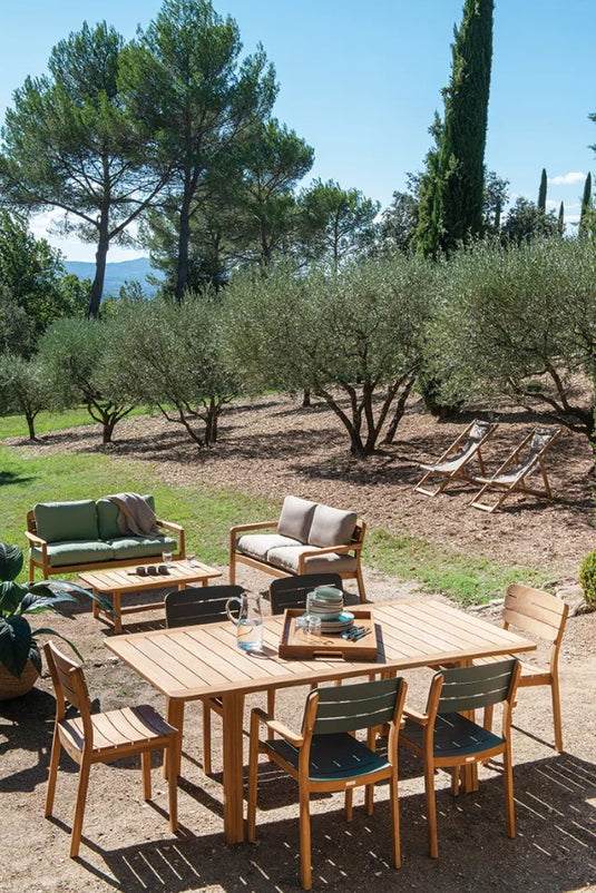 LODGE Aluminium & Teak Armchair - Custom Wood Designs LODGE Aluminium & Teak Armchair made from [material] –  [use_case] | Custom Wood Designs