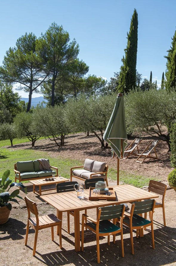 Load image into Gallery viewer, LODGE Solid Teak Dining Table 200 x 105 cm - Custom Wood Designs LODGE Solid Teak Dining Table 200 x 105 cm made from [material] –  [use_case] | Custom Wood Designs
