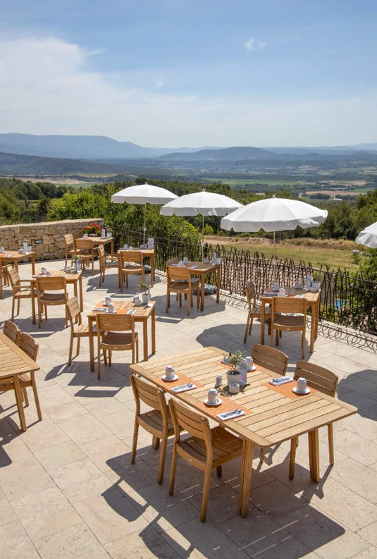 LODGE Solid Teak Dining Table 200 x 105 cm - Custom Wood Designs LODGE Solid Teak Dining Table 200 x 105 cm made from [material] –  [use_case] | Custom Wood Designs