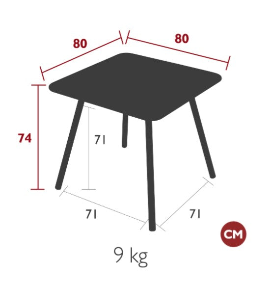Load image into Gallery viewer, Luxembourg 4 leg table 80 x 80 - Custom Wood Designs Luxembourg 4 leg table 80 x 80 made from [material] – Ideal for [use_case] | Custom Wood Designs
