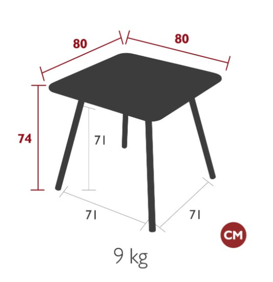 Luxembourg 4 leg table 80 x 80 - Custom Wood Designs Luxembourg 4 leg table 80 x 80 made from [material] – Ideal for [use_case] | Custom Wood Designs