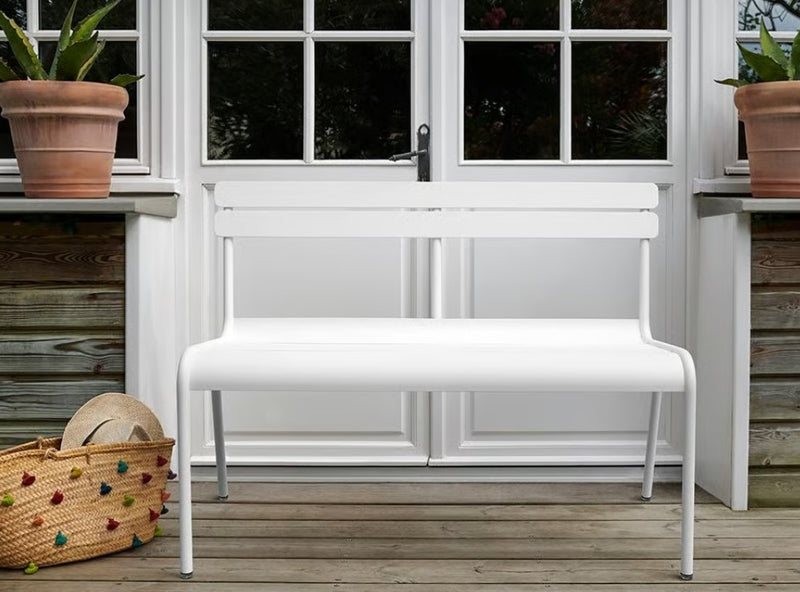 Load image into Gallery viewer, Luxembourg 2/3-seater Bench with backrest - Custom Wood Designs Luxembourg 2/3-seater Bench with backrest made from [material] – Ideal for [use_case] | Custom Wood Designs
