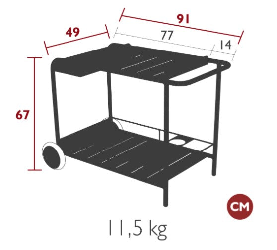 Load image into Gallery viewer, Luxembourg Trolley - Custom Wood Designs Luxembourg Trolley made from [material] – Ideal for [use_case] | Custom Wood Designs
