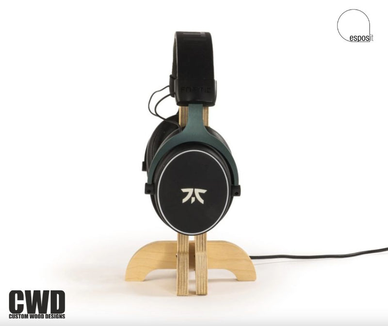 Load image into Gallery viewer, Mimi Headphone Stand - Custom Wood Designs
