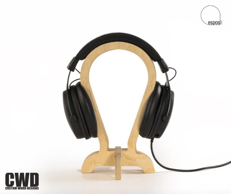 Load image into Gallery viewer, Mimi Headphone Stand - Custom Wood Designs
