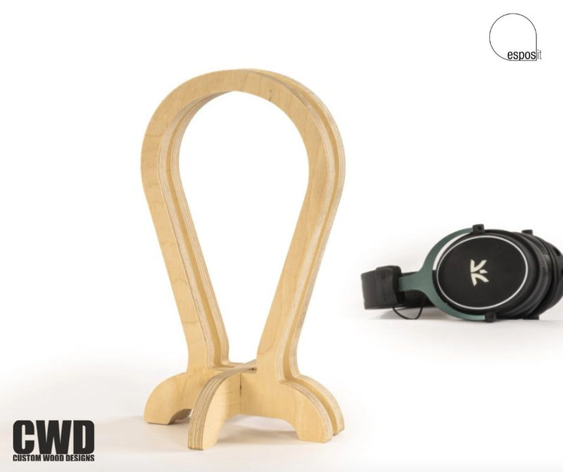 Load image into Gallery viewer, Mimi Headphone Stand - Custom Wood Designs
