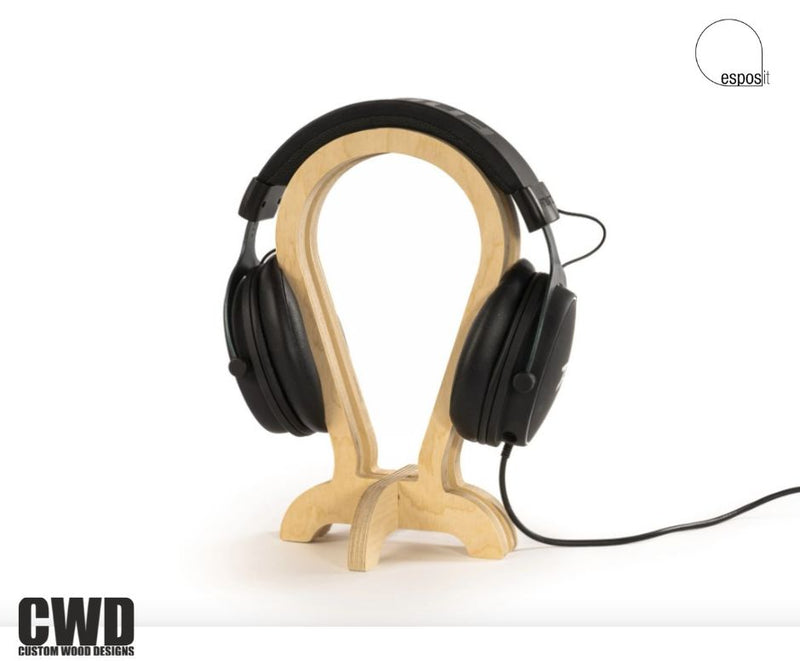Load image into Gallery viewer, Mimi Headphone Stand - Custom Wood Designs
