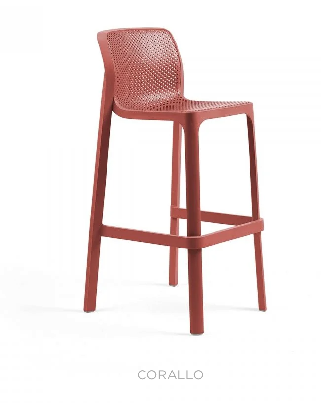 Load image into Gallery viewer, Nardi Net Stool – Stylish Italian Outdoor Bar Stool - Custom Wood Designs
